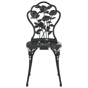 Berkfield Bistro Chairs 2 pcs Cast Aluminium Black