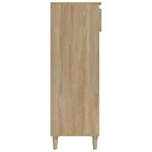 Berkfield Shoe Cabinet Sonoma Oak 40x36x105 cm Engineered Wood