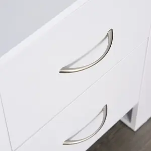 Hopkint 2 Drawer Bedside Table White