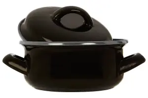 Essentials by Premier Porter 12cm Dia Black Mini Casserole Dish