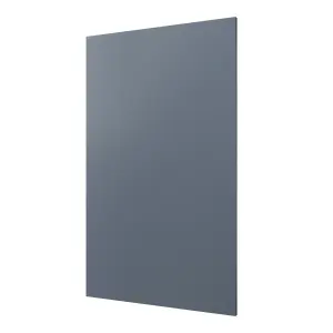 GoodHome Alisma Matt blue Slab 50:50 Larder/fridge Cabinet door (W)600mm (H)1001mm (T)18mm