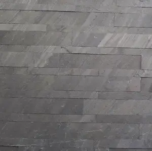 D Black Slate Multi Brick Thin Sheet SAMPLE