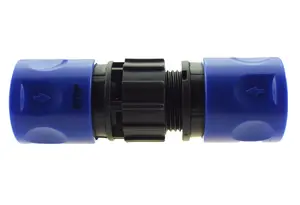 Garden watering universal x hose fitting/connector,female-female click-lock  (