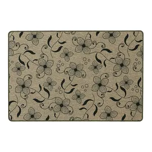 JVL Elegance Machine Washable Doormat and Runner, Flowers