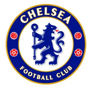 Chelsea FC Official Repeat Football Crest Curtains Blue (Single)