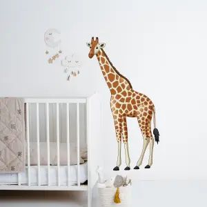 Adorable Tall Giraffe Wall Sticker