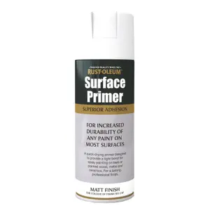 Rust-Oleum Surface primer White Matt Multi-surface Primer Spray paint, 400ml