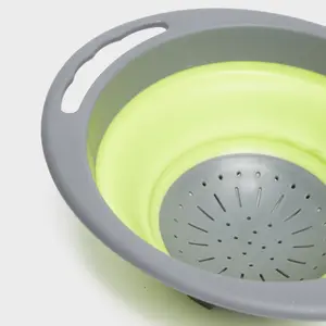 Hi-Gear Folding Colander (lime green), Camping Accessories, Camping Equipments