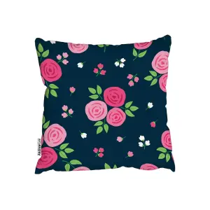 Hand drawn roses (Outdoor Cushion) / 60cm x 60cm