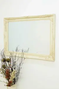 MirrorOutlet Buxton Ivory Wall Mirror 111 x 79 CM