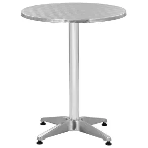 Berkfield Garden Table Silver 60x70 cm Aluminium