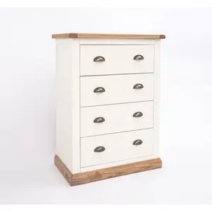 Tropea 4 Drawer Chest of Drawers Brass Cup Handle