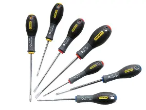 Stanley FatMax Screwdriver Set 7 Piece Flared Pozi Parallel STA065438 0-65-438