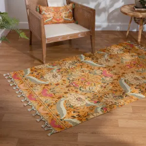 Wylder Nature Charais Floral Tasselled Rug