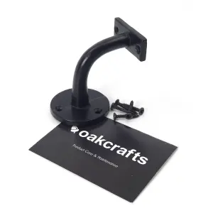 Oakcrafts - Cast Iron Handrail Bracket (Satin Black)