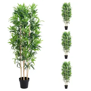 Blooming Artificial - Oriental Bamboo Bundle - Faux Garden Plants - Outdoor Tree