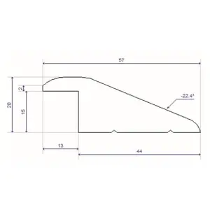 Solid Oak 15mm Ramp Section Premium Quality (1.10m Long)