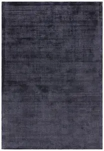 Blue Handmade Luxurious Modern Plain Sparkle Rug For Bedroom & Living Room-160cm X 230cm