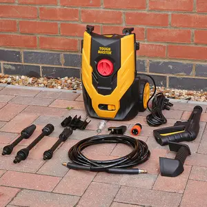 TOUGH MASTER Pressure Washer 110Bar 1400W Compact Lightweight for Patio, Car, Garden