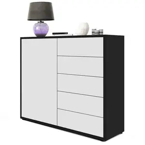 Sideboard Mcdevitt Matt Black/Matt White