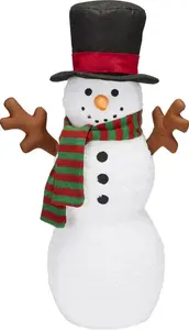 Battery-Powered Light Up Multicolour Snowman Christmas Decoration