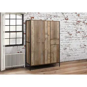 Birlea Urban 4 Door Wardrobe Rustic