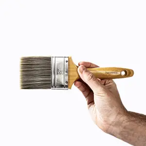 Premium 3 Inch Bamboo Paint Brush For Indoor Outdoor Emulsion Paint & Varnish