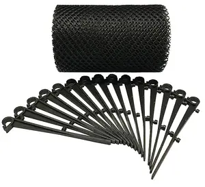 6 Metres Gutter Protection Mesh Guard with 15 Fixing Clips