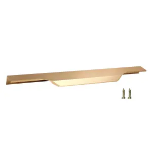 Small Profile Pull Handle for Furniture Wardrobe, Kitchen Cabinet, TV Unit, Drawer (1, Gold)