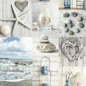 Arthouse Maritime Collage Wallpaper