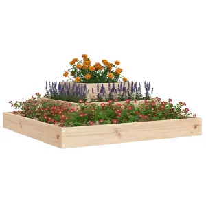 Berkfield Planter 80x80x27 cm Solid Wood Pine