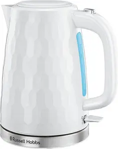 Russell Hobbs Honeycomb White Plastic Kettle 26050