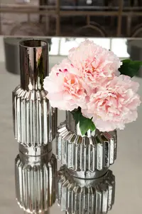 Interiors by Premier Onice Silver Large Glass Vase