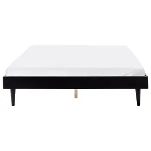 EU King Size Bed with LED Black TOUCY