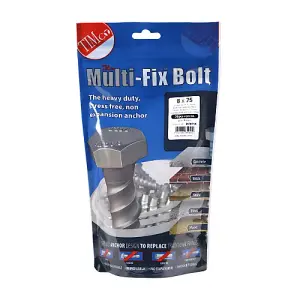 TIMCO Multi-Fix Bolts Hex Head Exterior Silver - 8.0 x 75