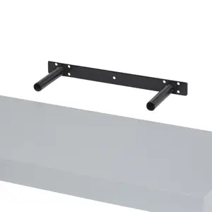 GoodHome Cusko Grey Rectangular Floating shelf (D)23.5cm