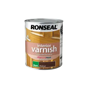 Ronseal Walnut Matt Skirting Wood varnish, 750ml