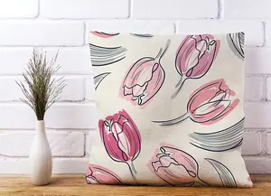 Tulip Flower Cushions 45cm x 45cm