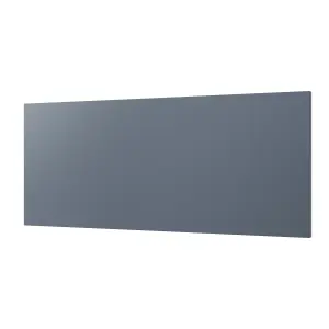 GoodHome Alisma Matt blue Slab Drawer front, bridging door & bi fold door, Pack of 2 (H)340mm (W)797mm (T)18mm