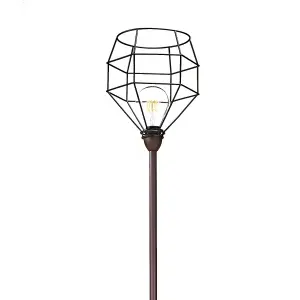 Luminosa Spider Wire Shade Floor Lamp, Black