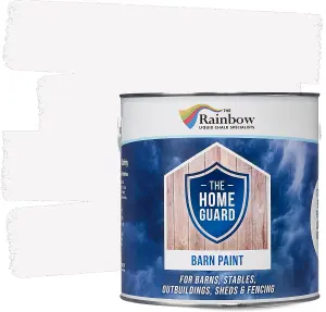 HOME GUARD  BARN PAINT WHITE 5 LITRE