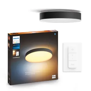 Philips Hue White Ambiance Enrave extra large ceiling light Black