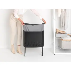 Brabantia Bo 60 Litre Laundry Bin Matt Black