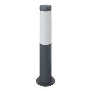 GoodHome callisto Contemporary Dark grey Mains-powered 1 lamp Integrated LED Outdoor Post light (H)480mm