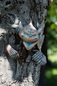 Bronze Goblin Tree Peeker Ornament