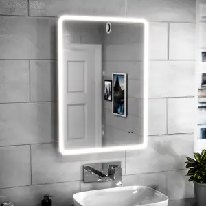 Nes Home 500 x 700mm Motion Sensor Bathroom LED Mirror Shaver Socket Demister