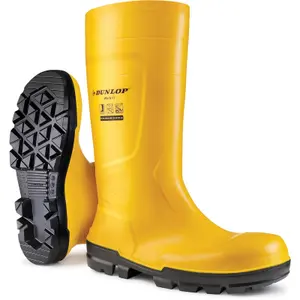 Dunlop Work-It Full Safety Wellington Yellow