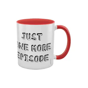 Grindstore Just One More Episode Inner Two Tone Mug White/Red/Black (One Size)