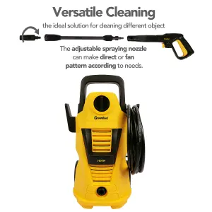 Powerful Electric 1400W Pressure Washer With Car Kit