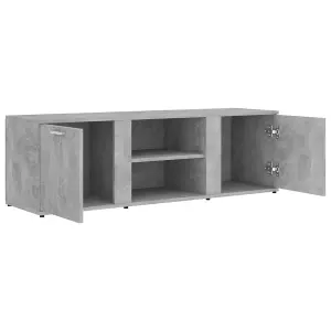 Berkfield TV Cabinet Concrete Grey 120x34x37 cm Engineered Wood